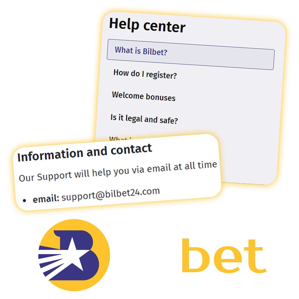 How to contact a Bilbet 24/7 customer support team.