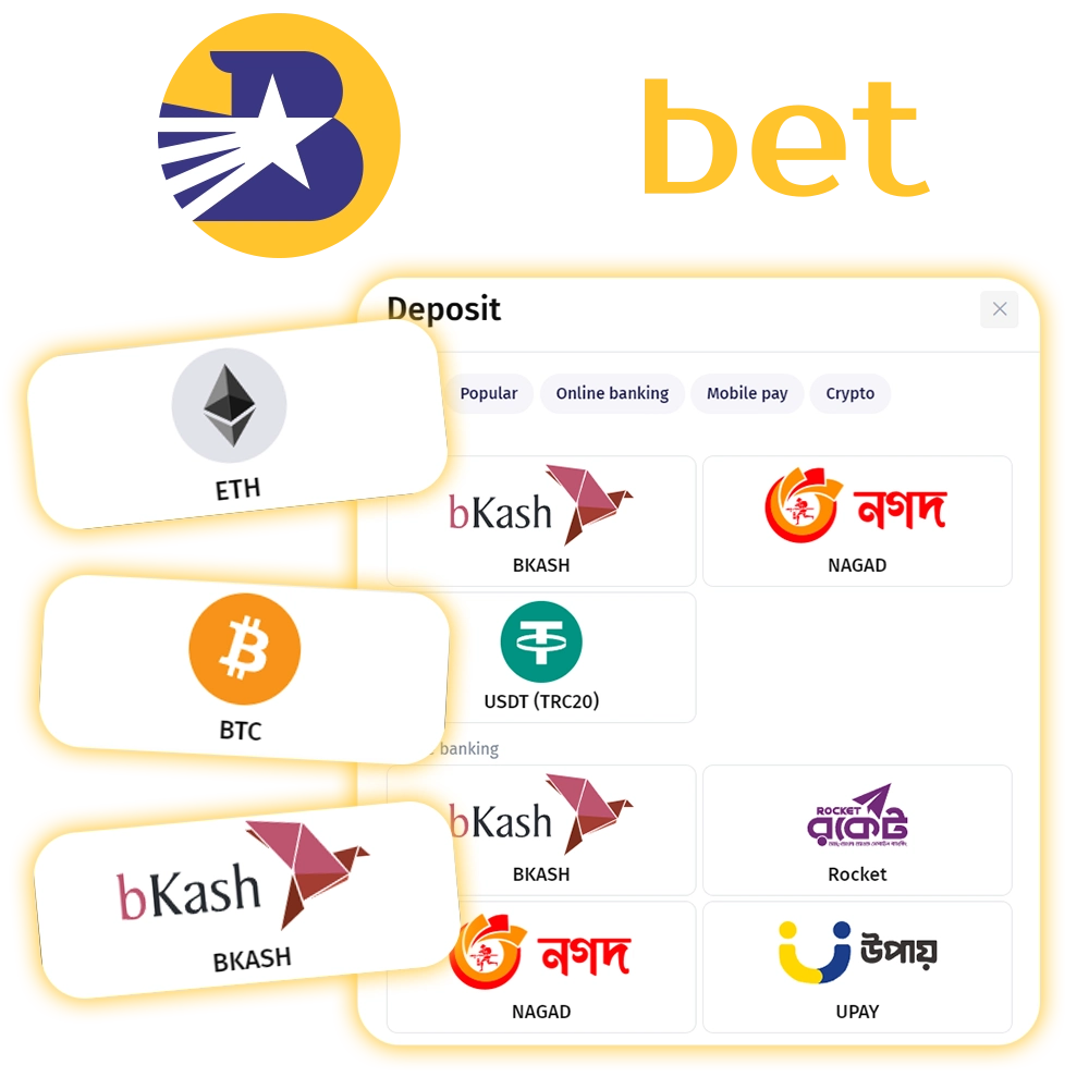 Bilbet has a multiple payment methods for users.