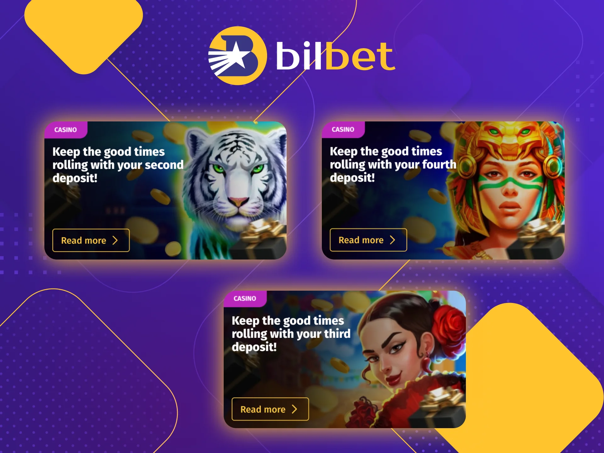 Play at Bilbet online casino and claim your bonuses.