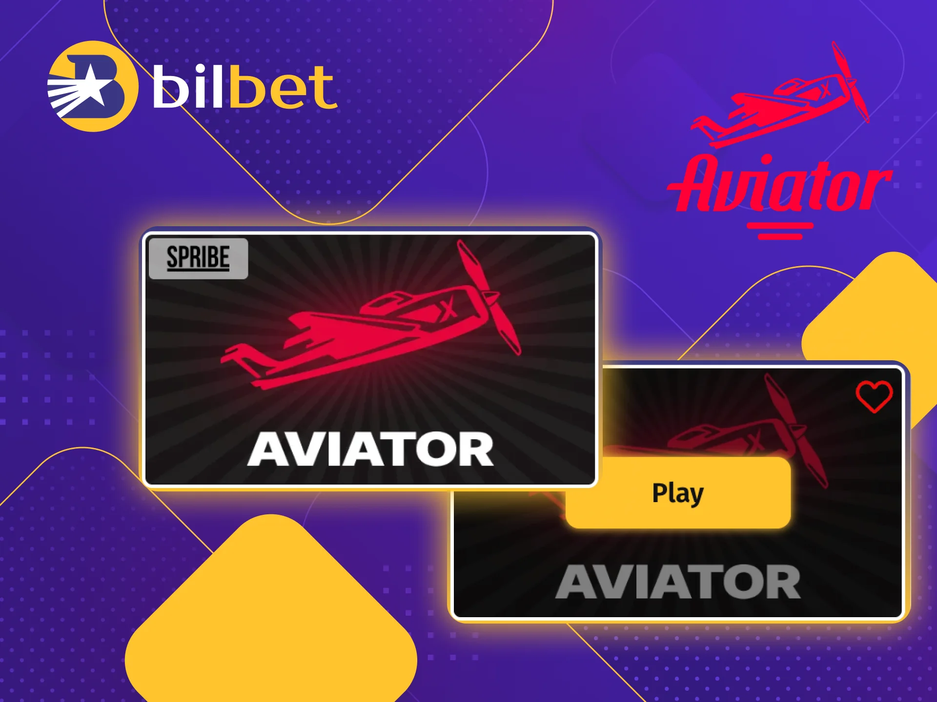 Play the Aviator game on the Bilbet online casino website.