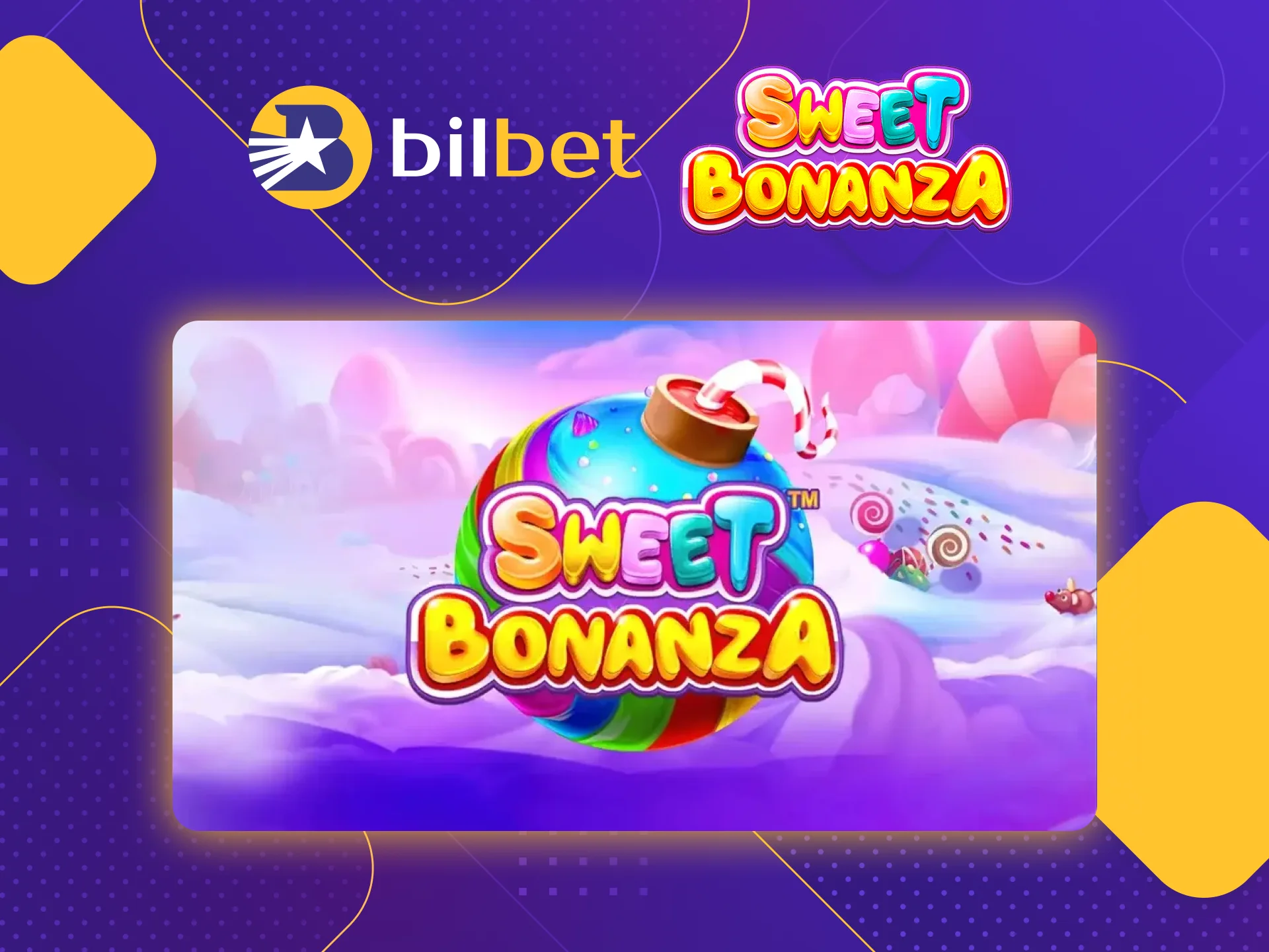 Find the Bonus Buy section for games on the Bilbet online casino website and play Sweet Bonanza.